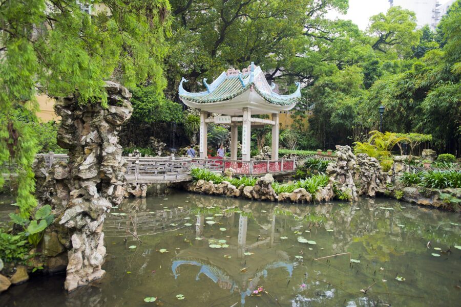 Jardines de Macao lugar para descanso en viaje a Macao