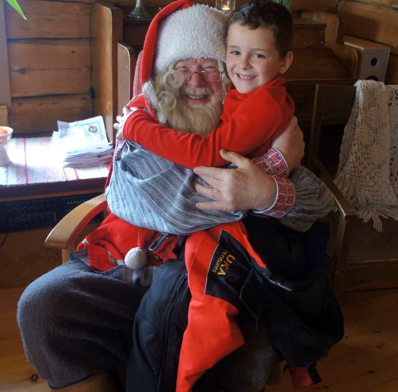 Visitar a Papá Noel en su cabaña en Laponia