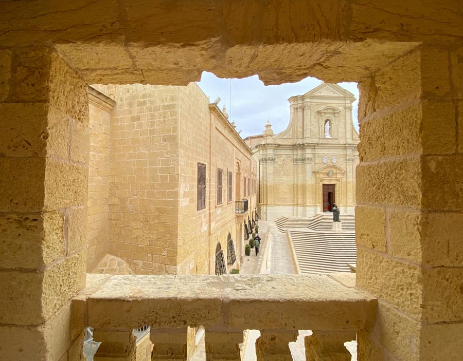 Victoria, la histórica capital de la isla Gozo.