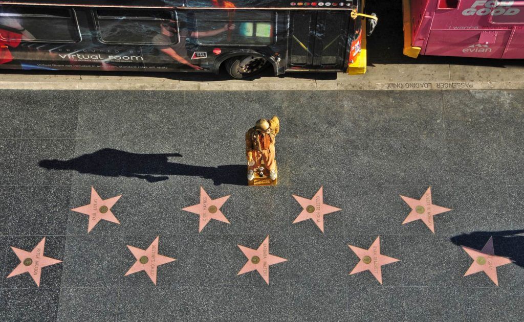 estrellas en el paseo de la fama en hollywood