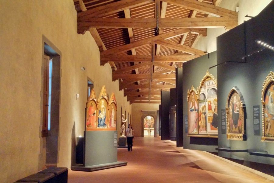 Sala con retablos del museo Degli innocenti
