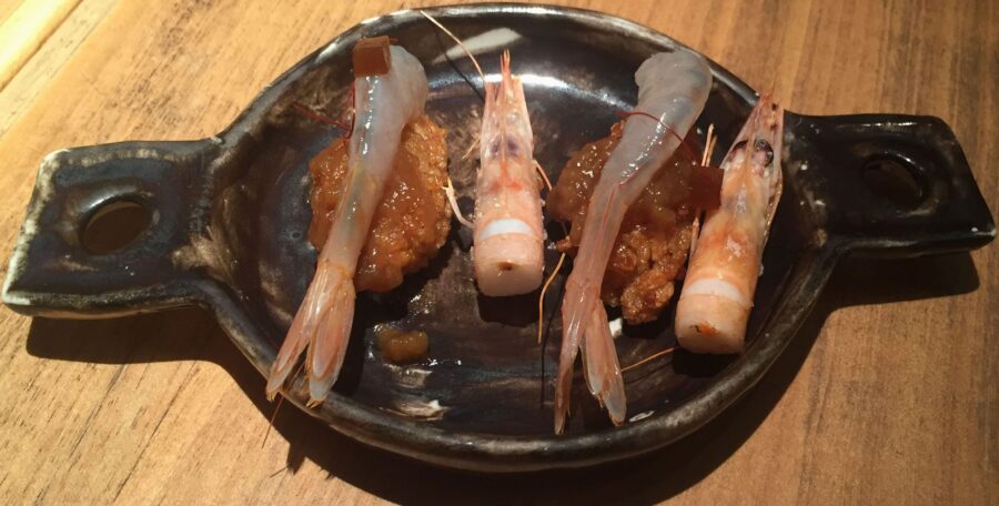 Niguiri de socarrat de paella del restaurante Umiko