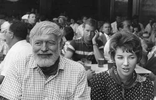 Hemingway en Pamplona (1959).