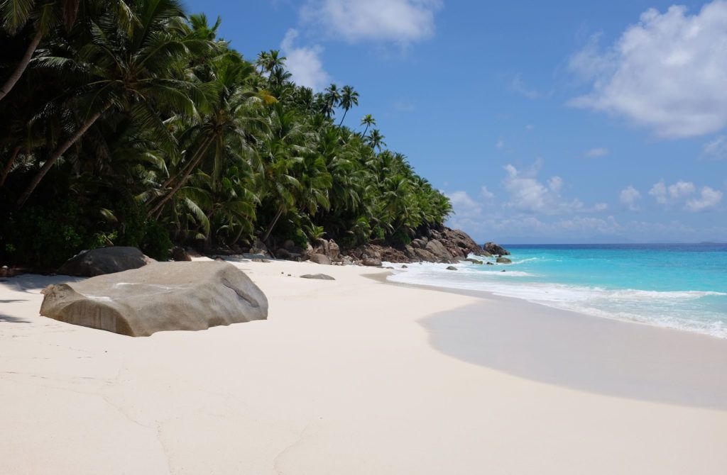 Playa de la isla de Fregate, en Seychelles.
