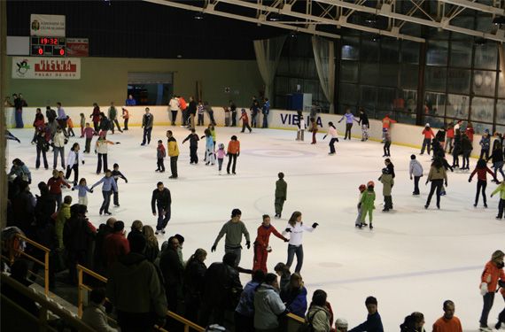 pista de patinaje sobre hielo 