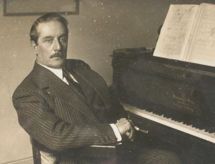 Imagen de Puccini en su casa museo