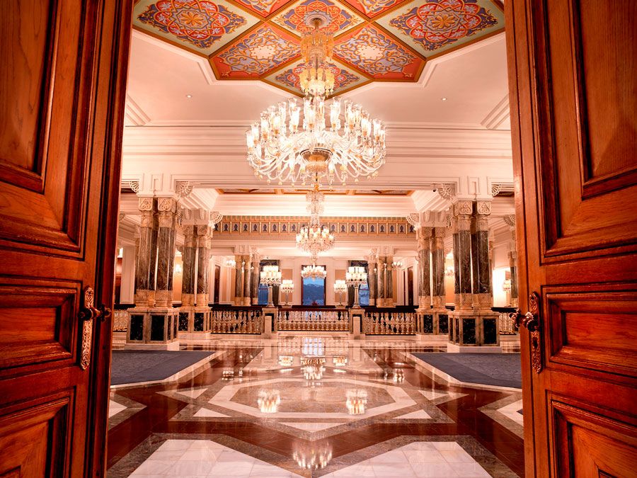 interior del hotel Çiragan Palace de Estambul