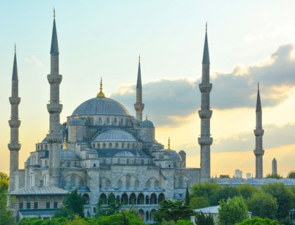 Mezquita Azul en la ciudad de Estambul.