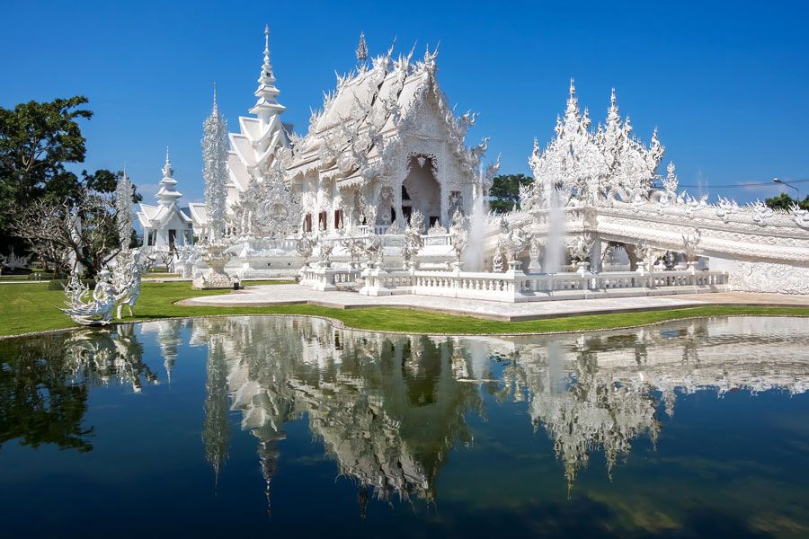 Wat Rong Khun, el templo blanco de Chiang Rai. 