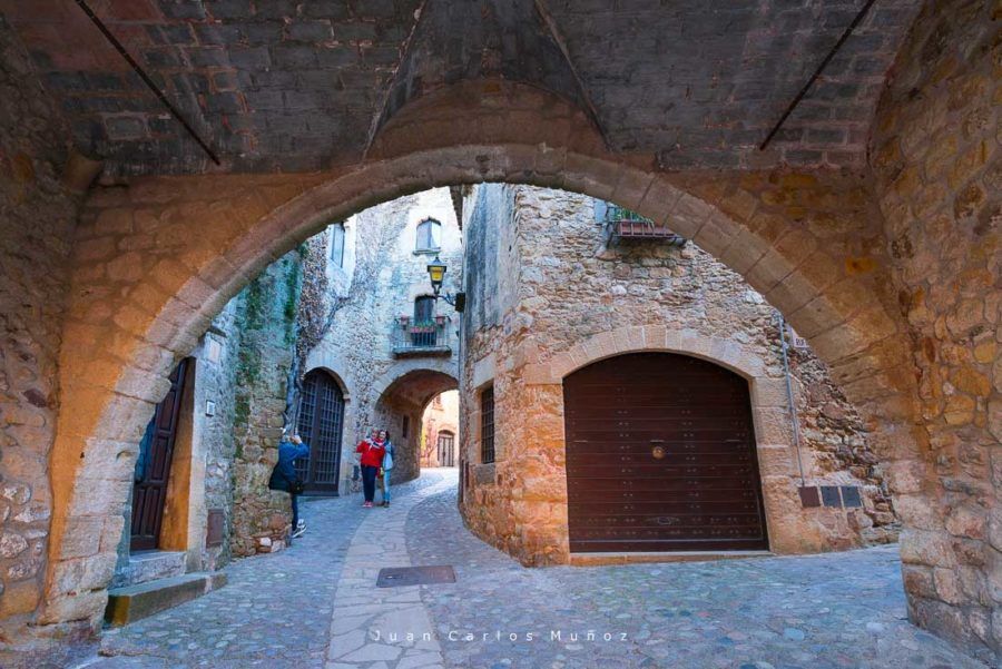 Pals medieval village, Baix Emporda, The Costa Brava, Emporda region, Girona Province, Catalonia, Spain