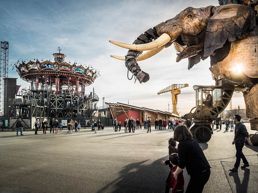 elefante nantes, viaje de Nantes
