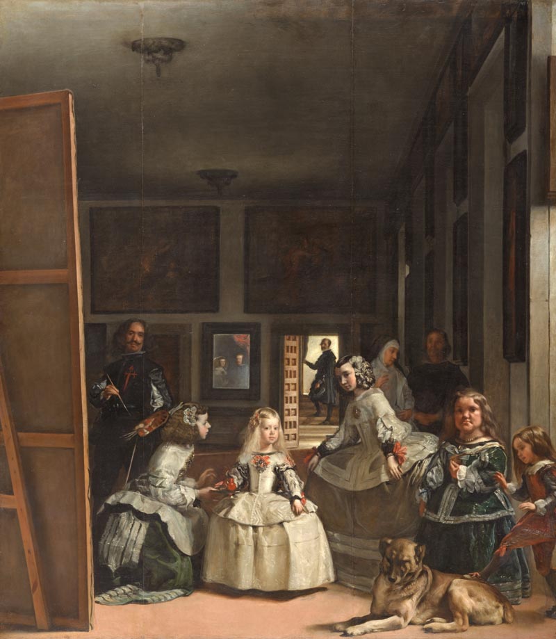 Obra Las Meninas de Velázquez, en el Museo del Prado.