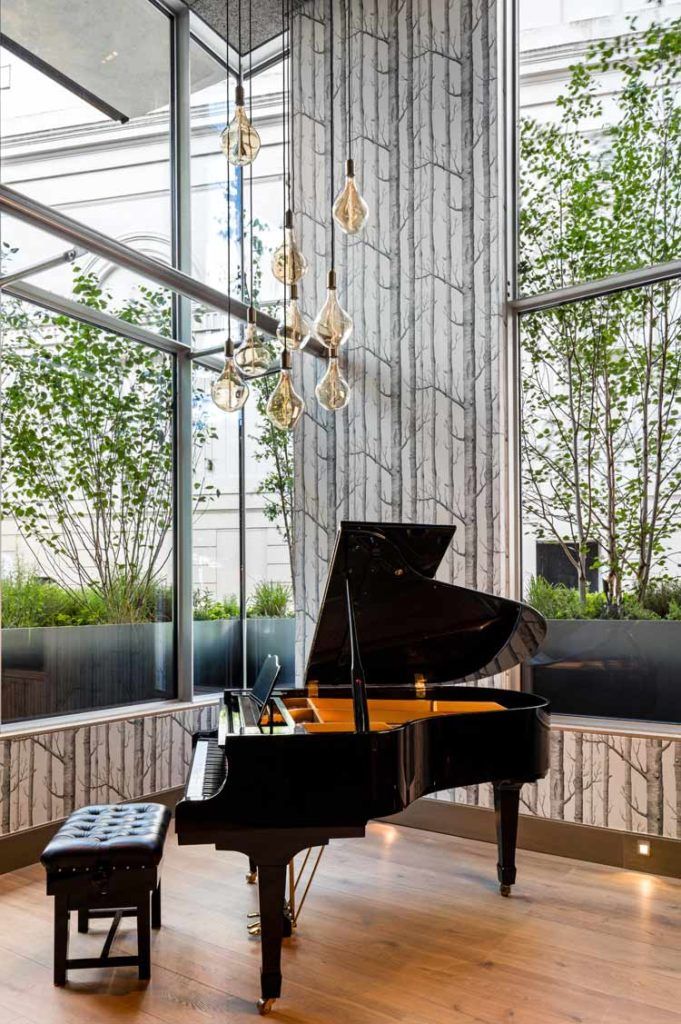 piano en el Hotel Edwardian 