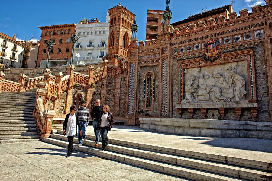 Escalinata mudéjar en Teruel