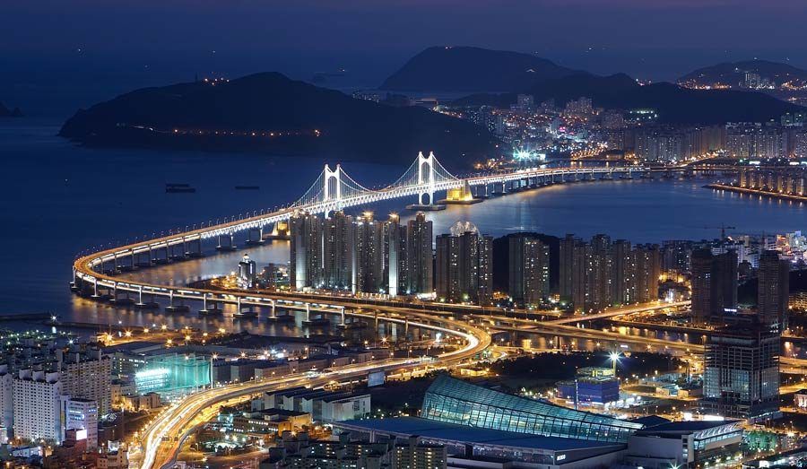 Puente Gwangandaegyo, Busan, viaje corea