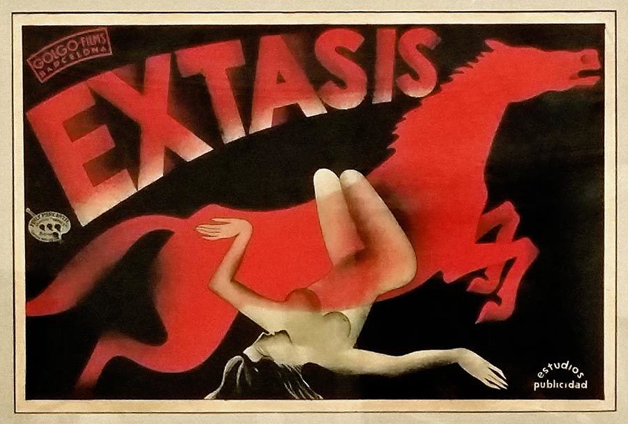 Cartel de la película 'Éxtasis' estrenada en 1933.