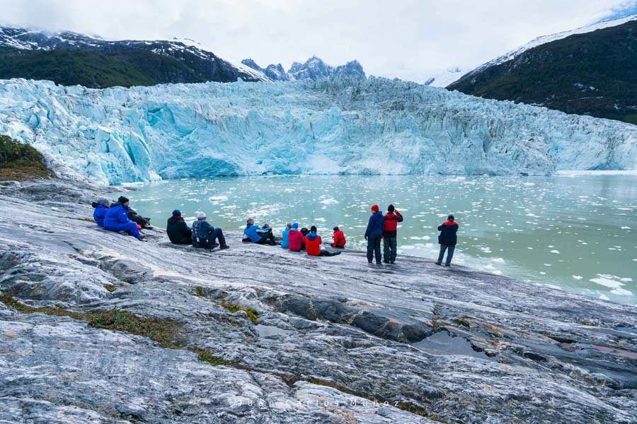 Glaciar Pía, en la Patagonia.