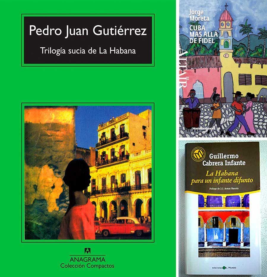 tres libros sobre Cuba