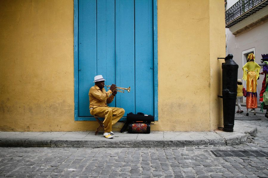 trompetista en La Habana