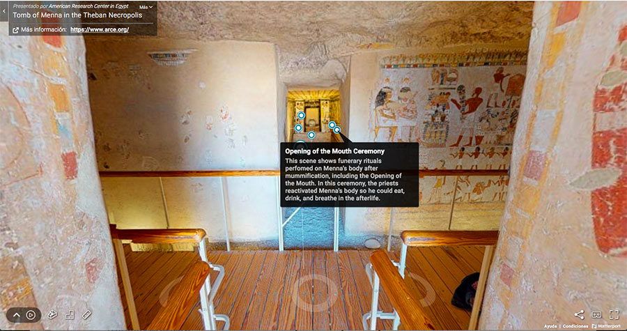 visitas virtuales a monumentos egipcios
