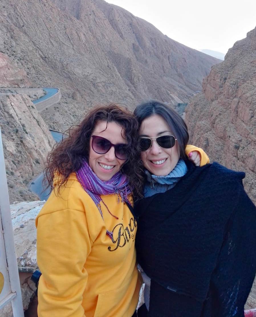 Elma Sesma y Patricia Estévez forman Tacones Viajeros.