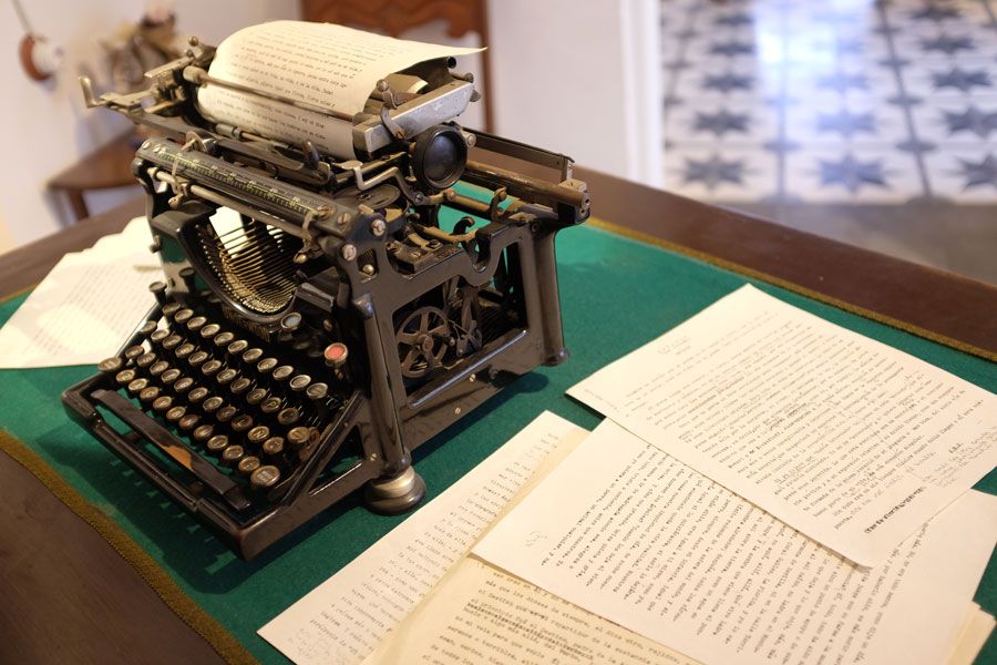 máquina de escribir en la casa museo de juan ramón jiménez
