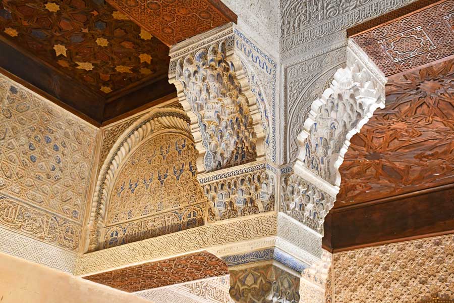 Detalle del Mexuar de la Alhambra.
