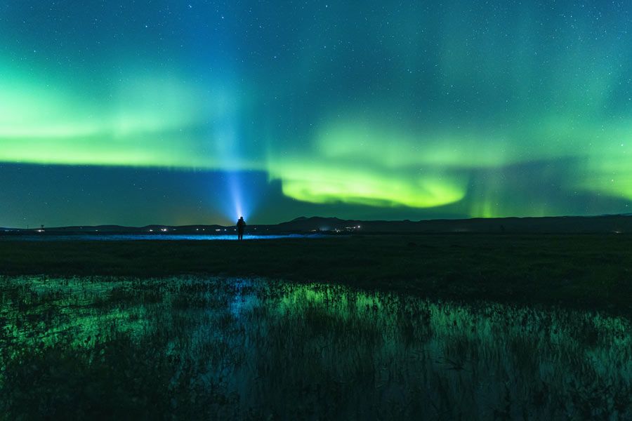 aurora boreal en islandia