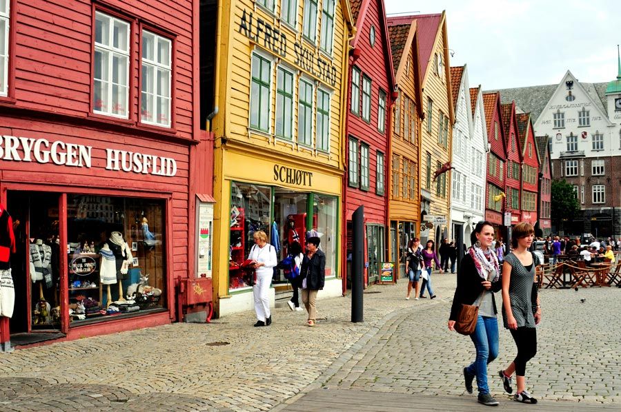 Barrio de Brygge, en Bergen