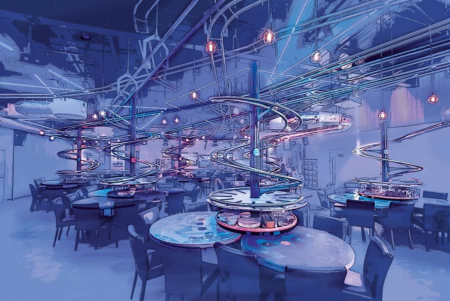restaurante Space Loop de futuroscope