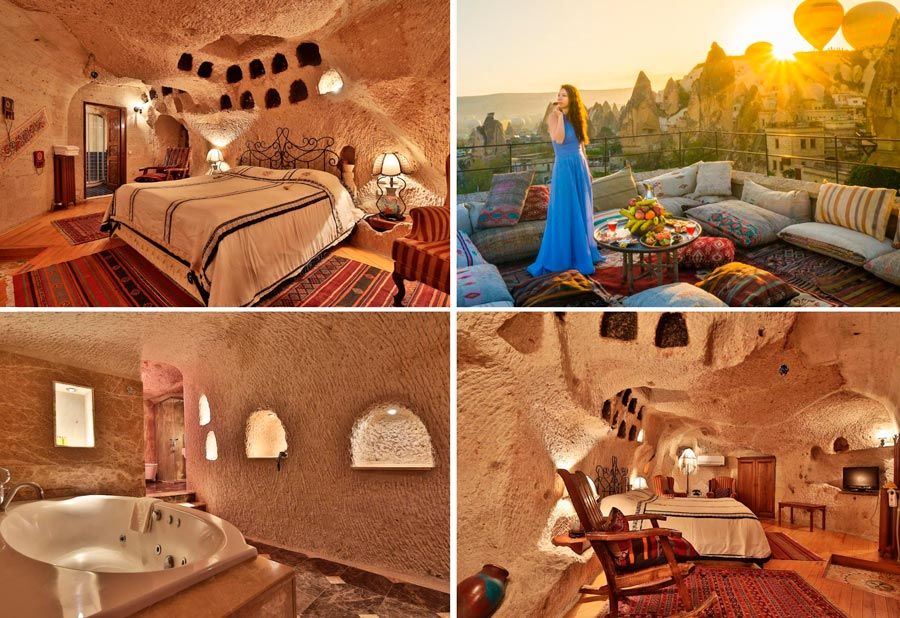 distintas imágenes del hotel Cappadocia Cave Suites