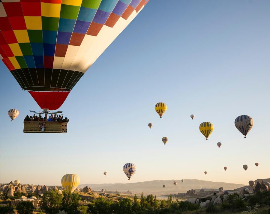 Vuelo en globo en la Capadocia, en Turquía