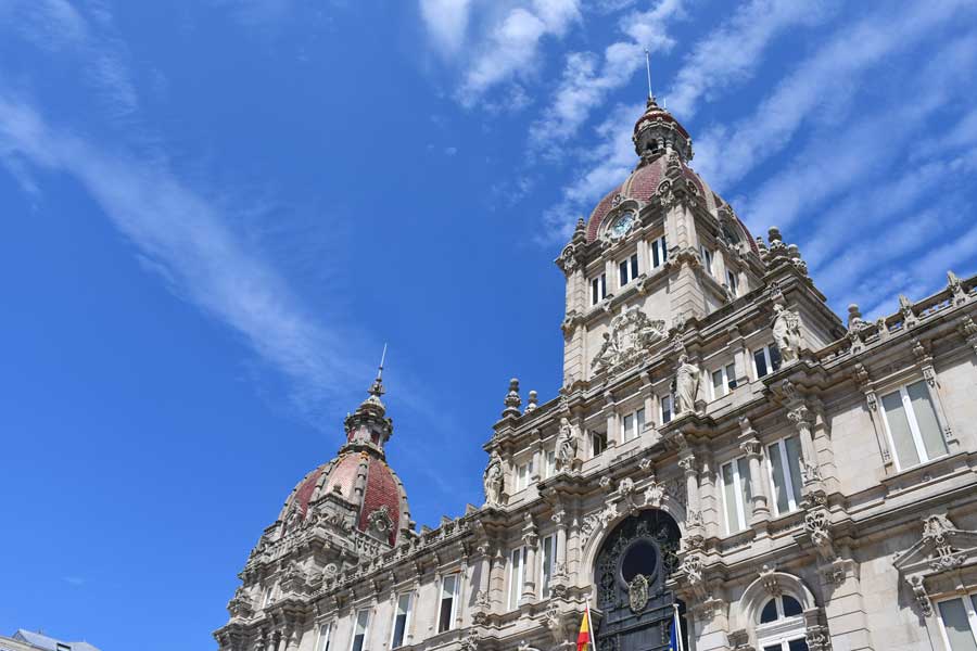 fachada del ayuntamiento de A Coruña