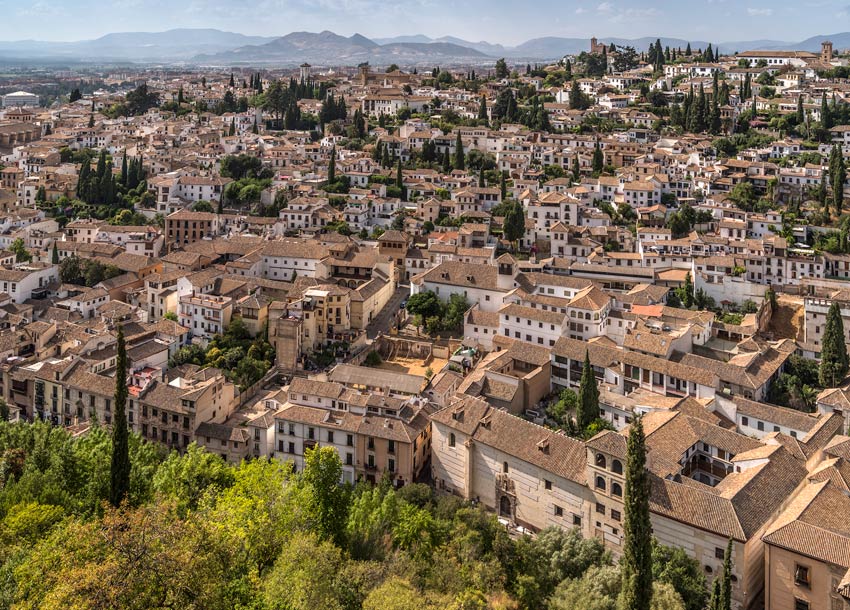 El Albaicín, uno de los barrios más bonitos de Granada.