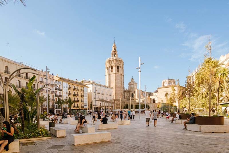 Plaza de la Reina en Valencia