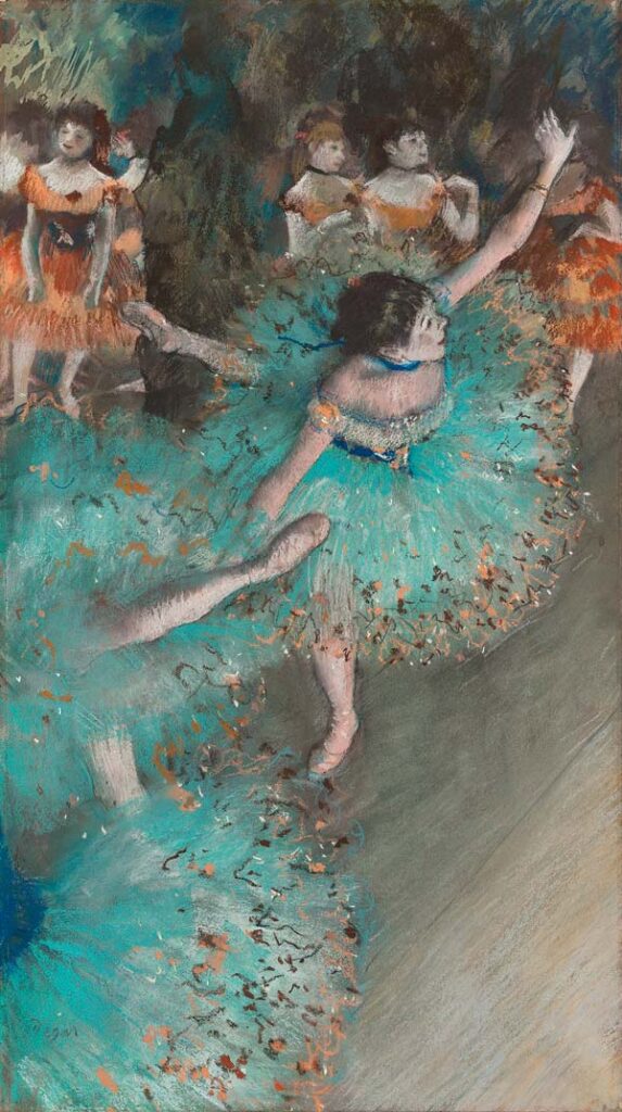 'Bailarina basculando (Bailarina verde)' de Edgar Degas