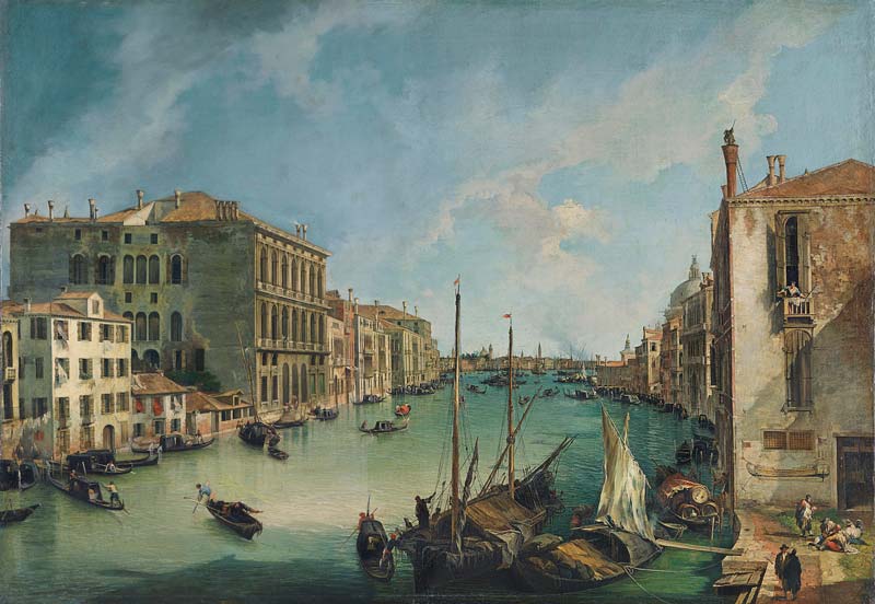 'El Gran Canal desde San Vío', Venecia de Canaletto