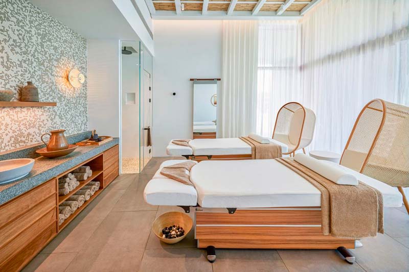 sala de tratamientos del spa del W Costa Navarino