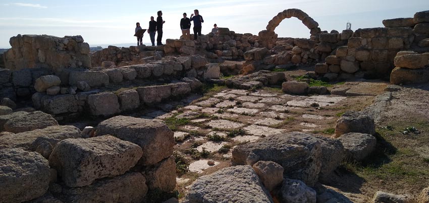 Yacimiento arqueológico de Esbus, en el Camino de Egeria.