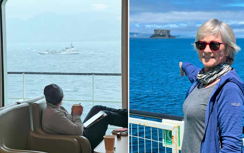 Sania en el crucero de Navimag por los fiordos