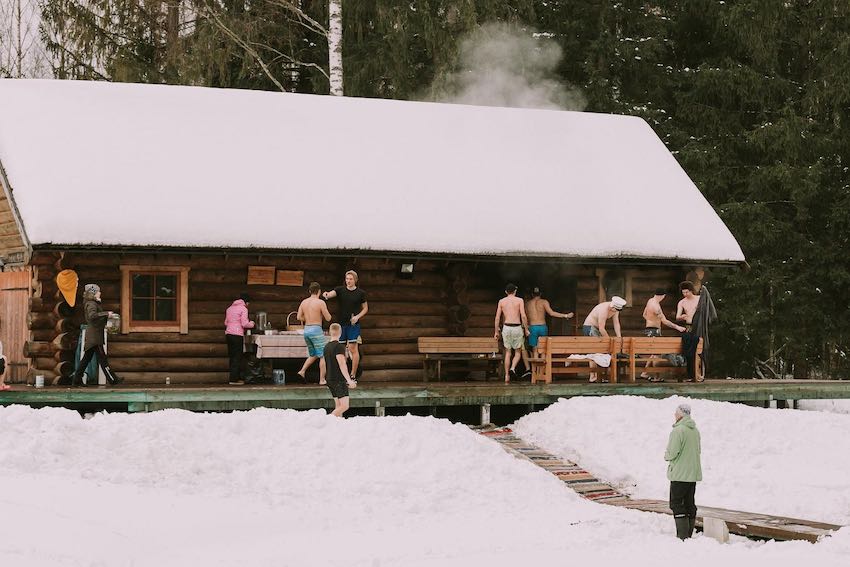 Sauna de humo en Estonia