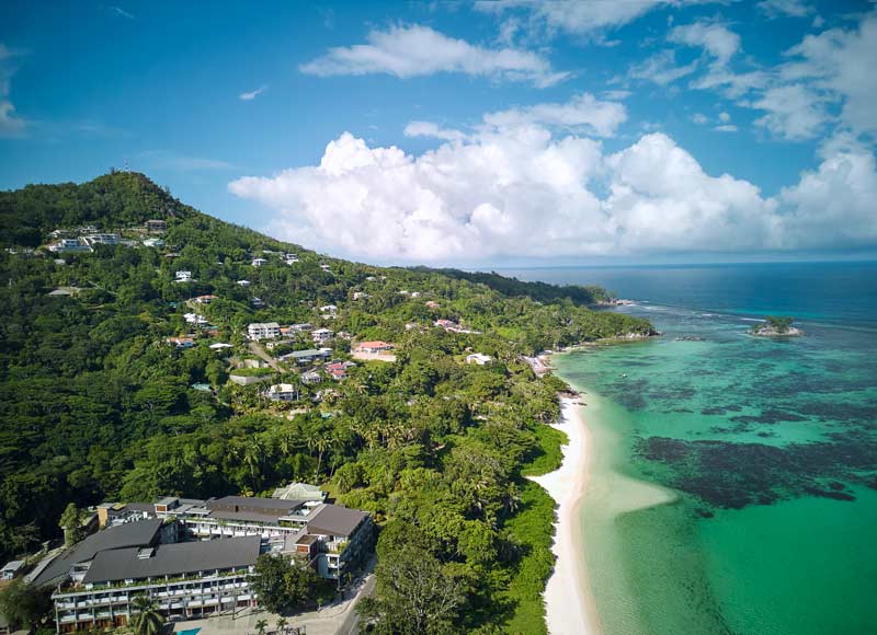 playa del hotel laïla Seychelles. 