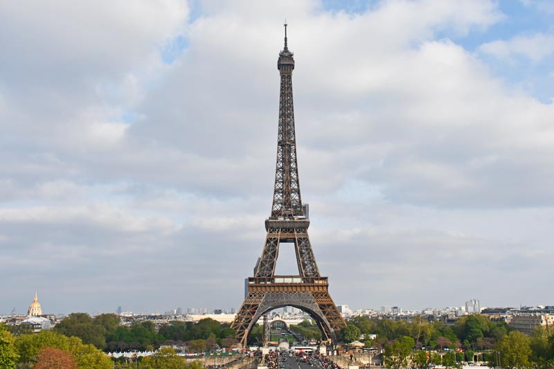 La Torre Eiffel desde el Trocadero.