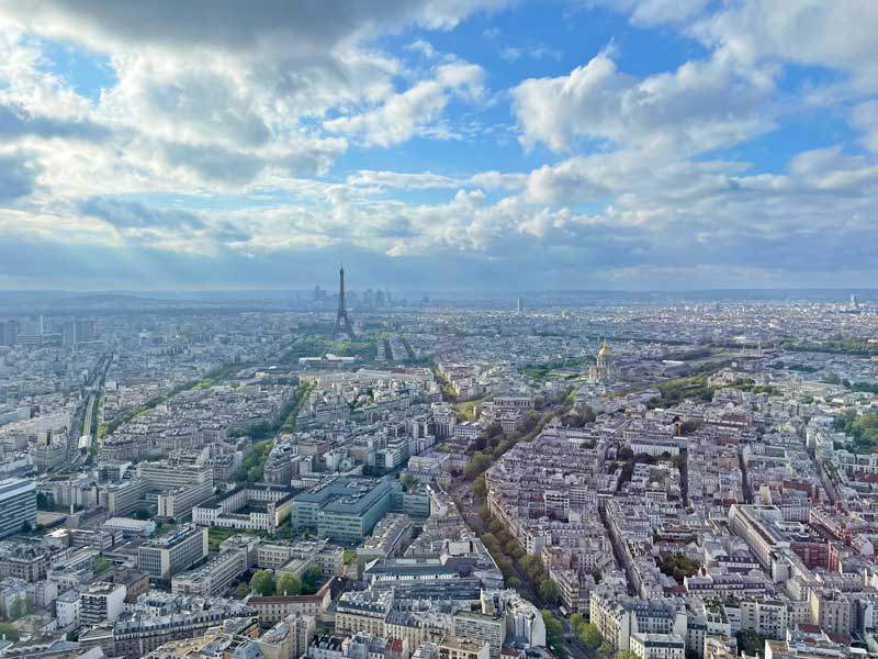 París desde lo alto de la Torre Montparnasse