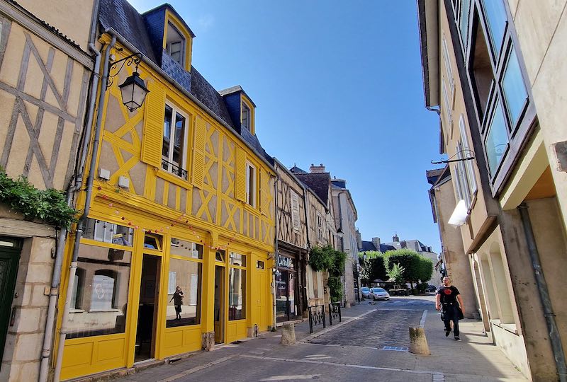 Casas medievales de la Rue Bourbonnoux, en Bourges