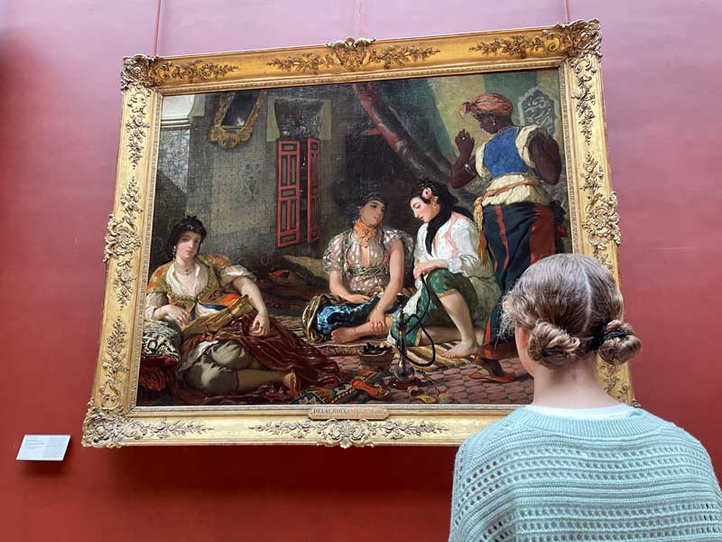 'Mujeres de Argel en su apartamento' de Eugène Delacroix. 