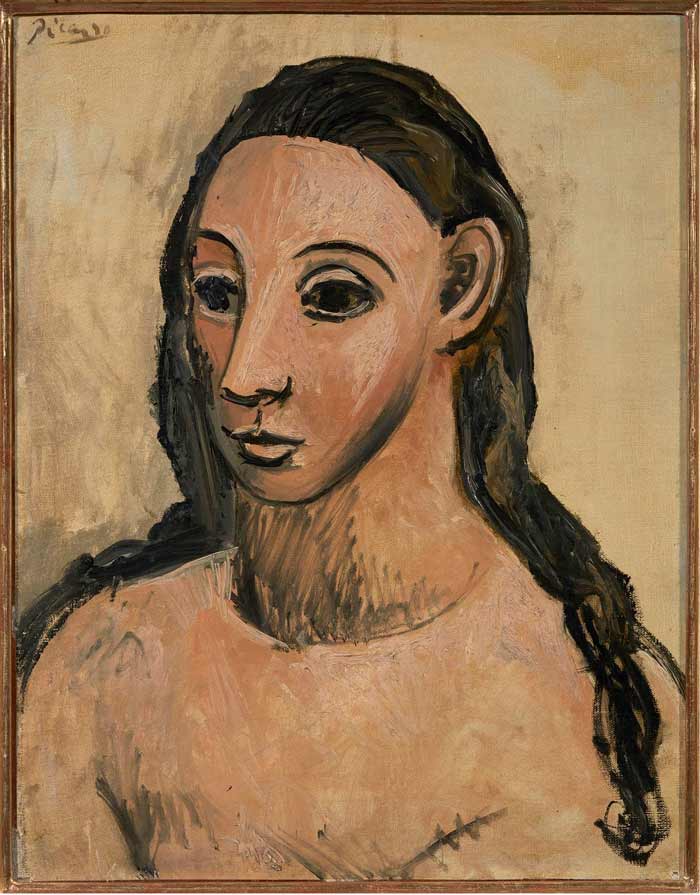 Cuadro 'Busto de mujer joven', 1906. Pablo Picasso.