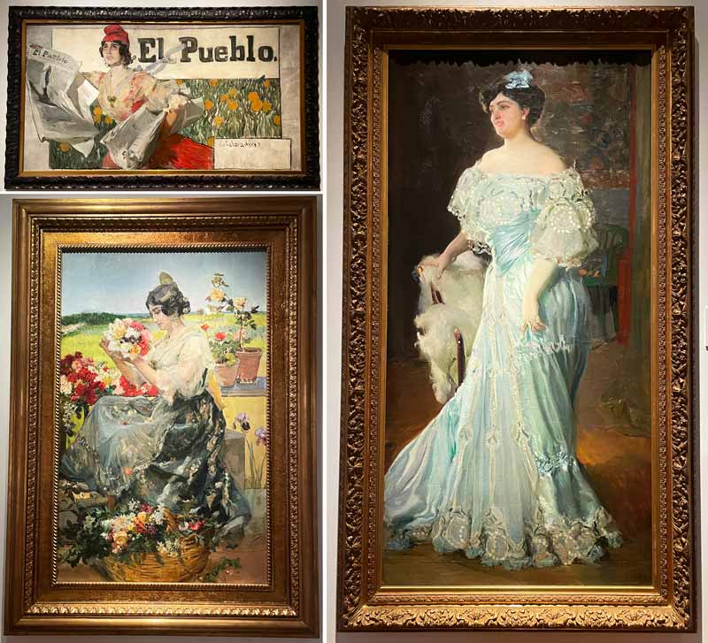 Cuadros de la Sala Sorolla del Museo de Bellas Artes.