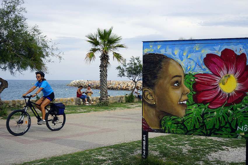 Recycl'Art en el paseo marítimo de Argelès-sur-Mer.