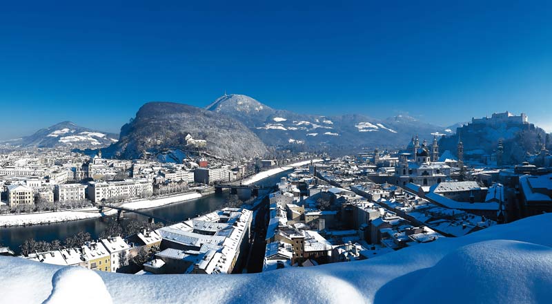 Salzburgo bajo la nieve. 